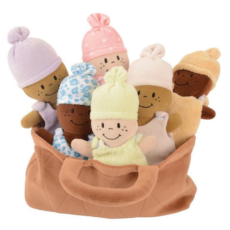 Creative Minds Basket of Soft Babies with Removable Sack Dresses