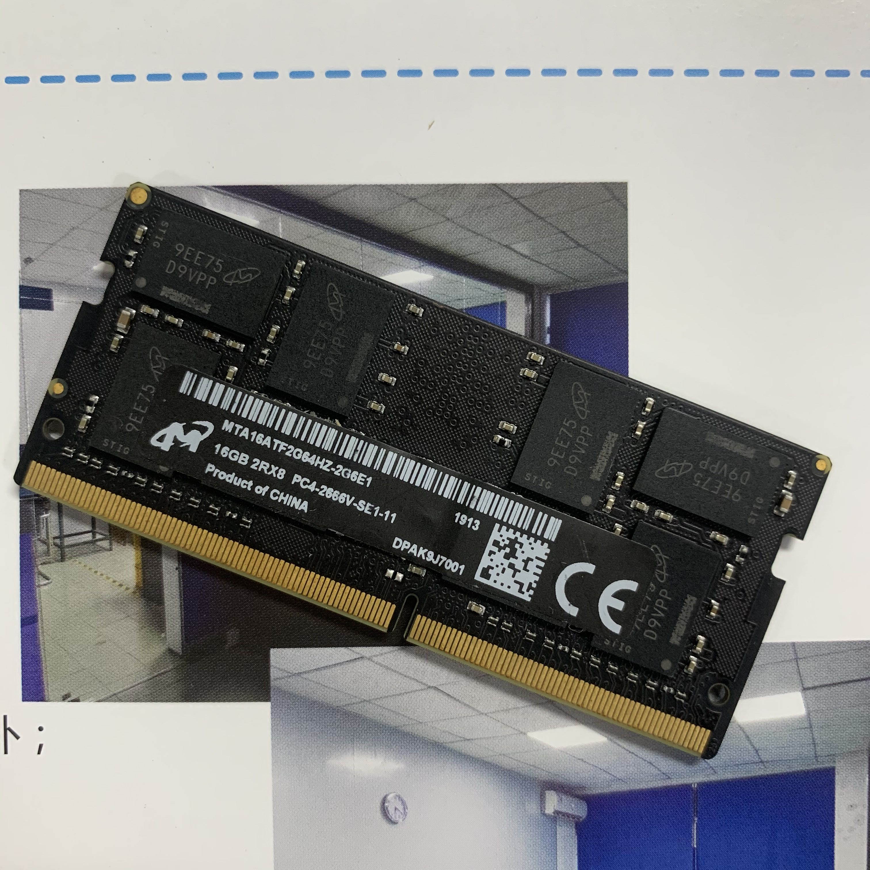 MICRON 32GB (2x16GB) DDR4-2666 PC4-21300 260-Pin SODIMM Laptop Memory for PC/Mac