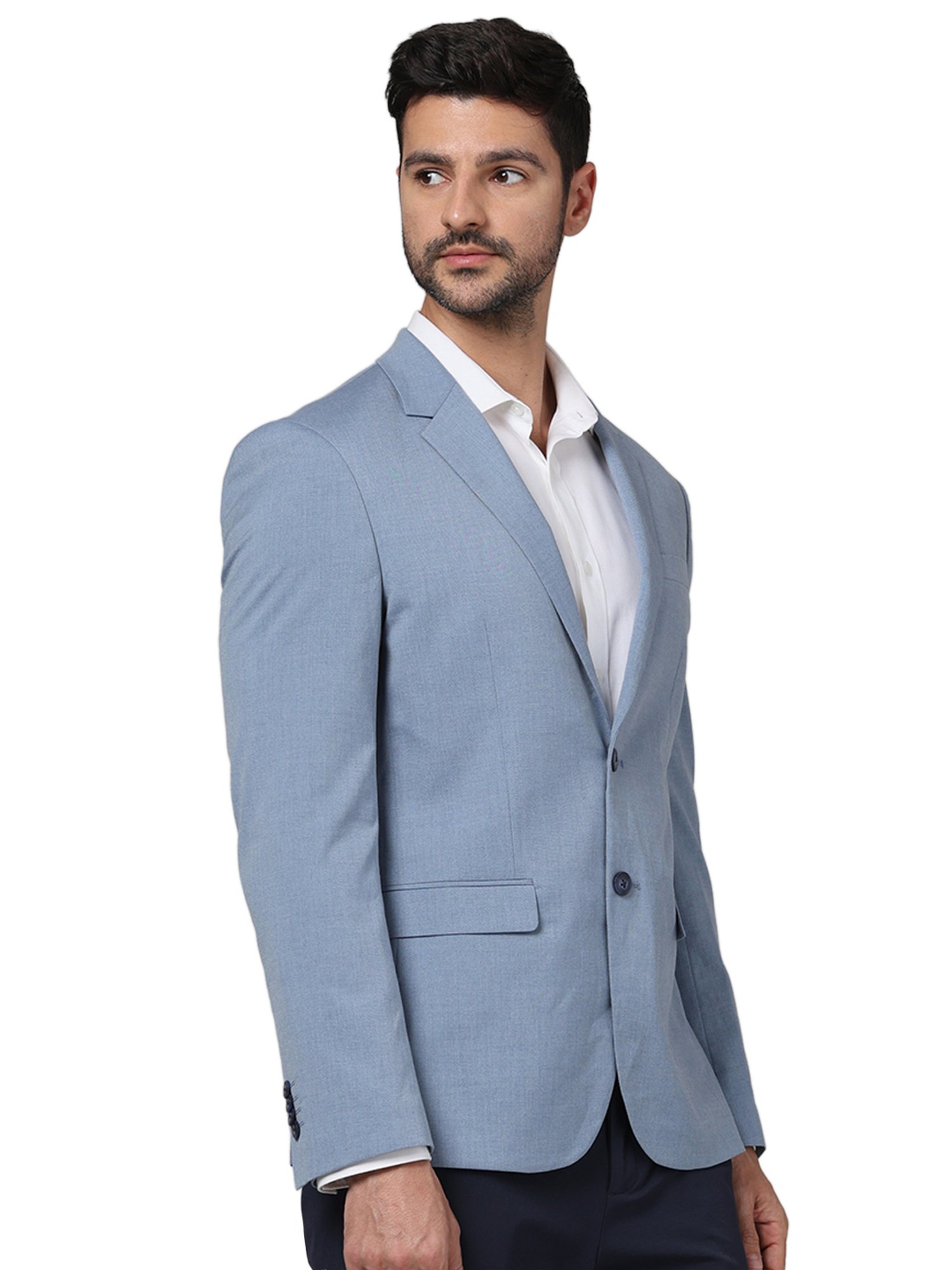 celio* Blue Slim Fit Blazer