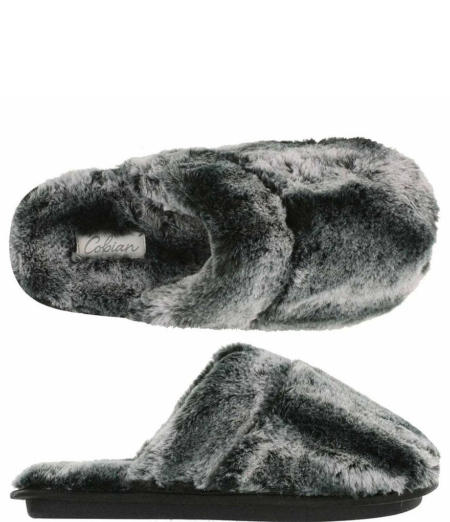 Cobian Minouu Fuzzy Faux Fur Mule Slipper