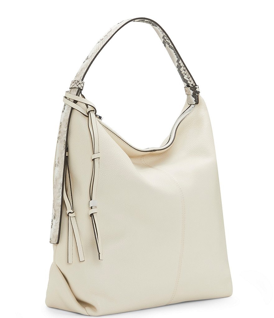 Calvin Klein Ivy Linen Python Hobo Bag