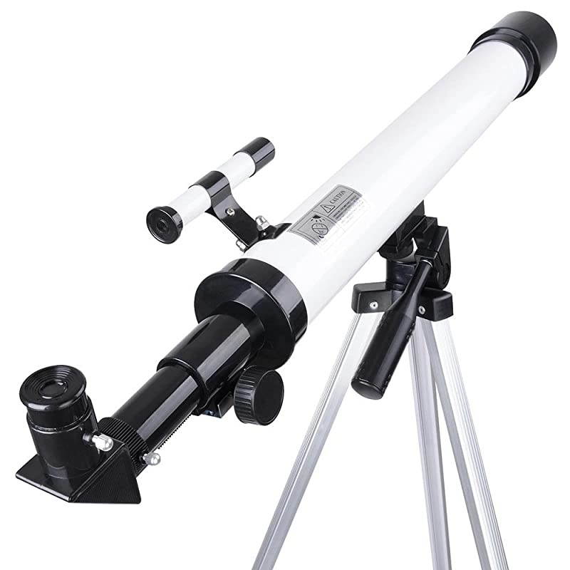 50mm Aperture 360mm Astronomy Refractor Telescope Refractive Spotting Scope Tripod Observation Travel Camp for Kid Beginner