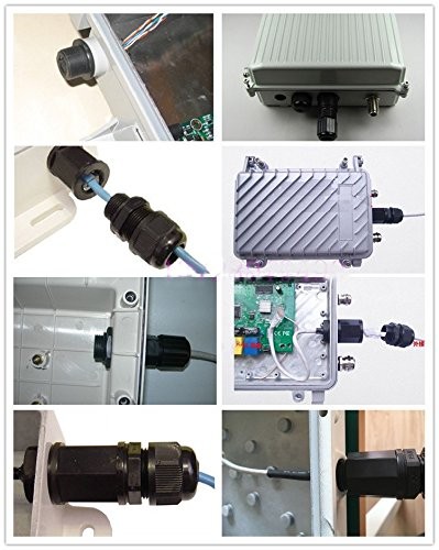 (5 Pack) RJ45 Waterproof Connector IP67 Ethernet Network Cable Connector double head Outdoor Lan Coupler Adapter  Cat5 6 8P8C,Locking Waterproof CAT6 RJ45 Female to Female Lan Ethernet Network coupler