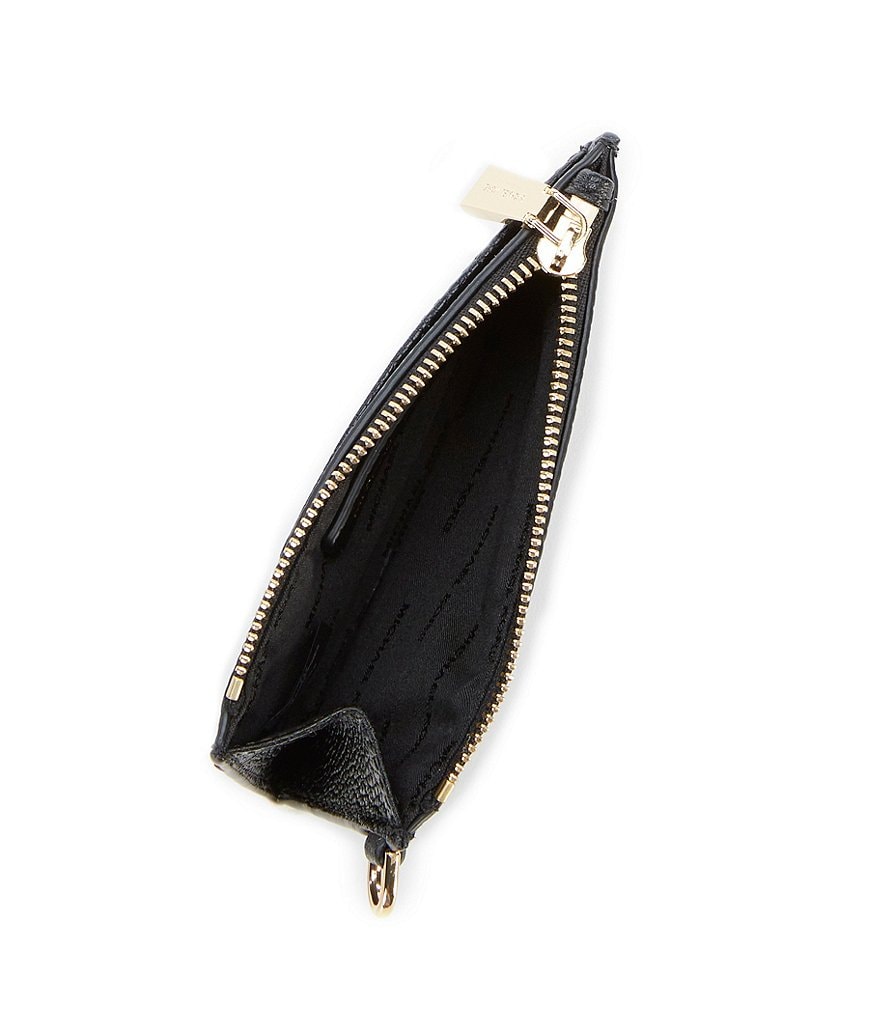 Michael Kors Zebra Signature Jet Set Double Zip Wristlet