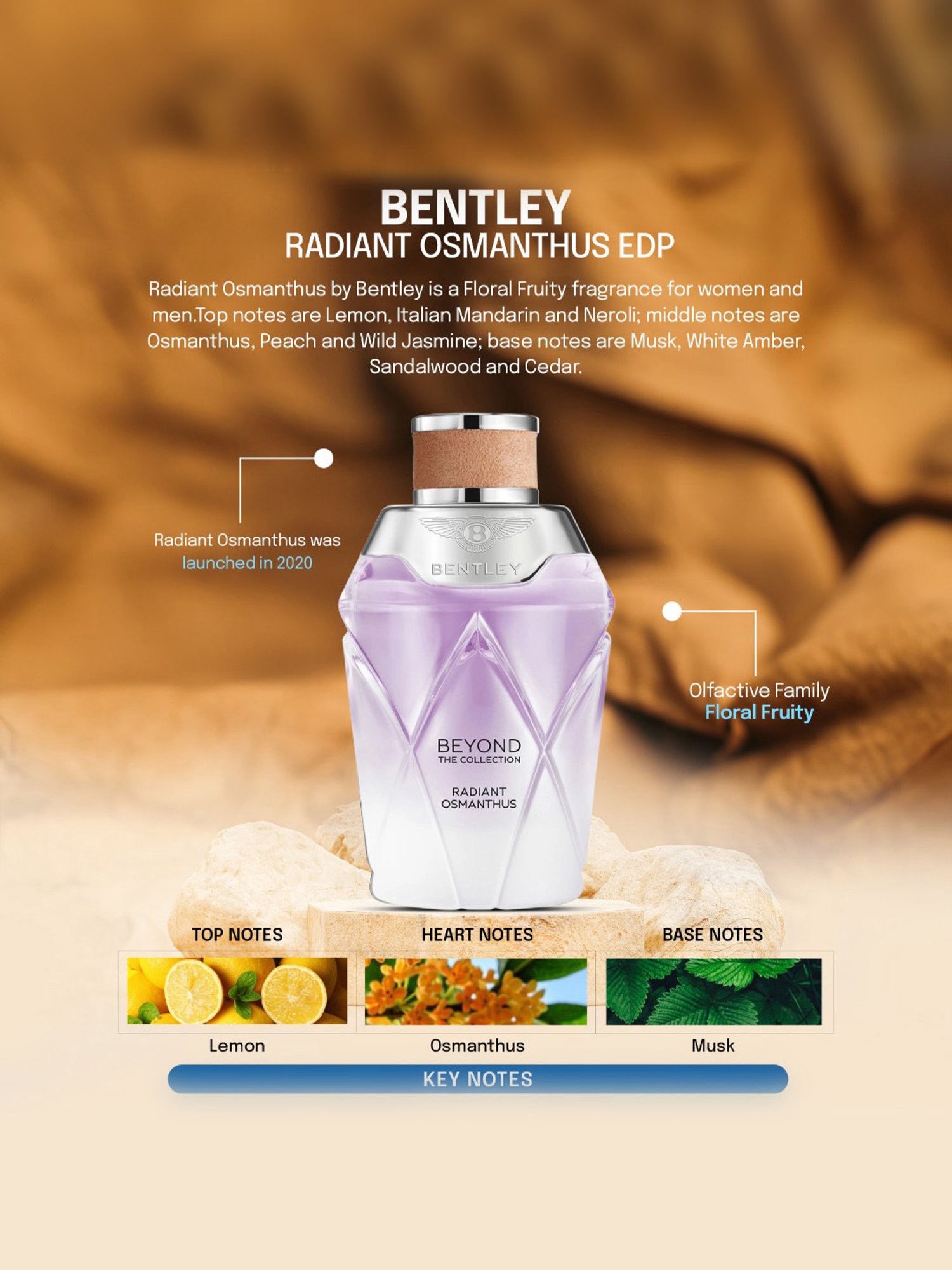 Bentley Beyond The Collection Radiant Osmanthus Eau de Parfum for Women - 100 ml
