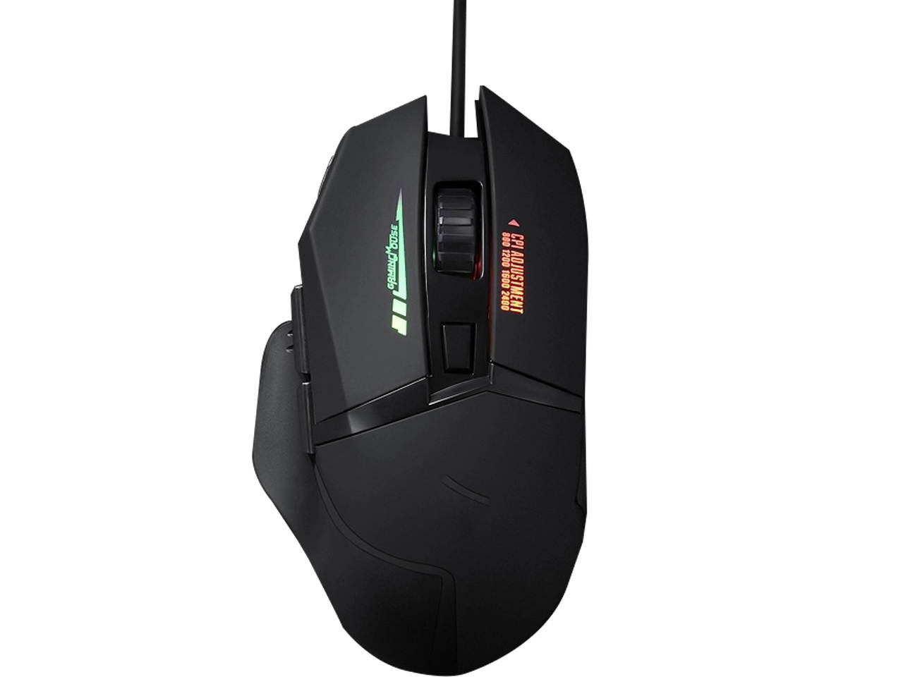 Gaming Mouse Wired, USB Optical Computer Mice with RGB Backlit, 2 Adjustable DPI Up to 2400, Ergonomic Gamer Laptop PC Mouse   for Windows 7/8/10/XP -Black