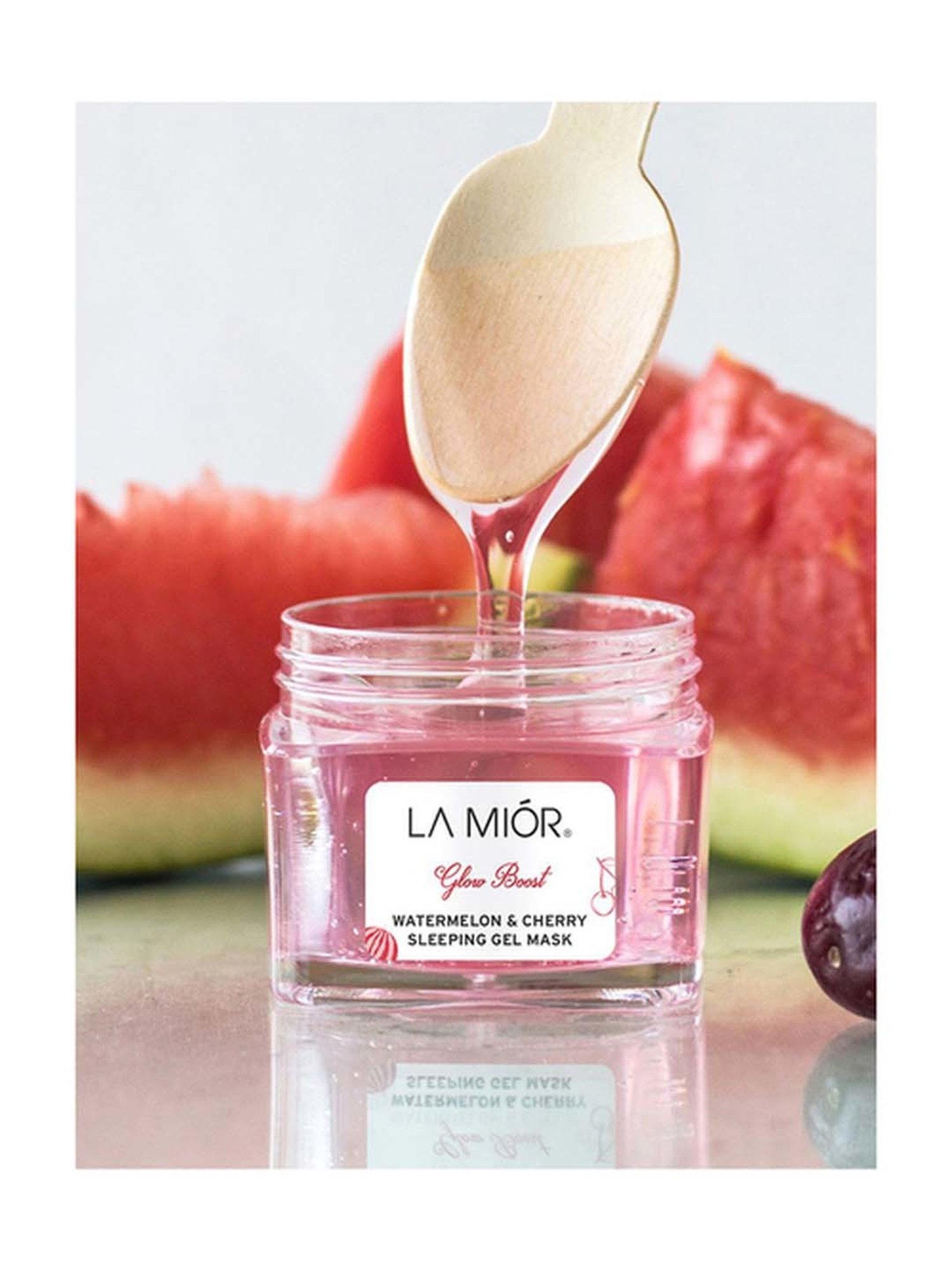 LA MIOR Glow Boost Watermelon & Cherry Sleeping Gel Mask - 40 gm