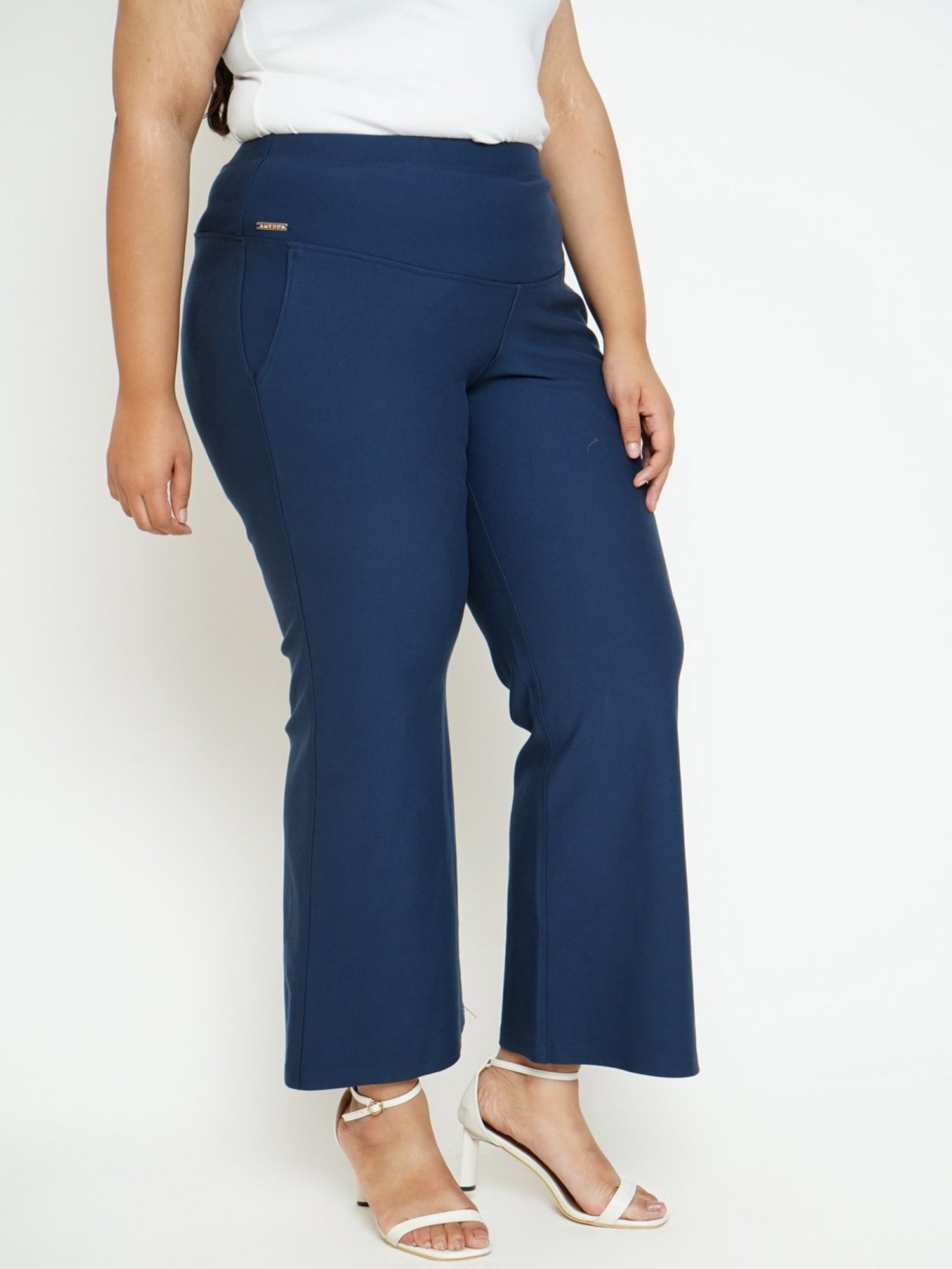 Amydus Navy Regular Fit Pants