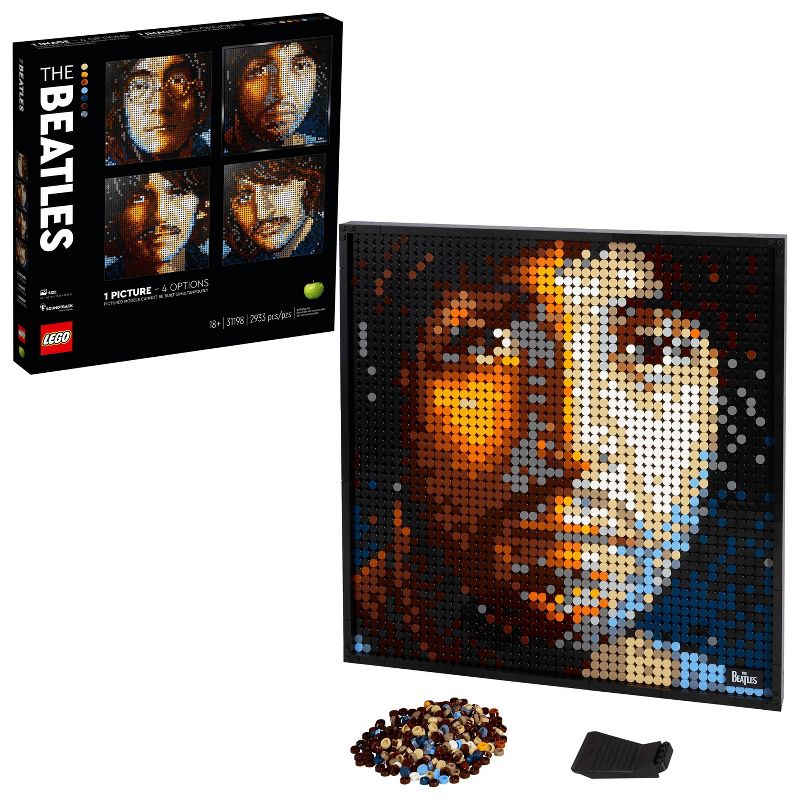 LEGO Art The Beatles Collectible Creative Beatles Canvas Wall Art Building Kit 31198