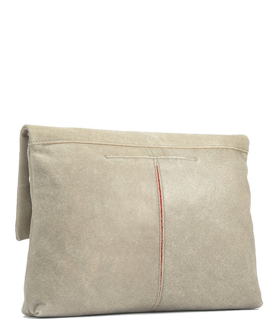 Hammitt VIP Fold Over Large Studded Leather Zip Flap Crossbody Bag