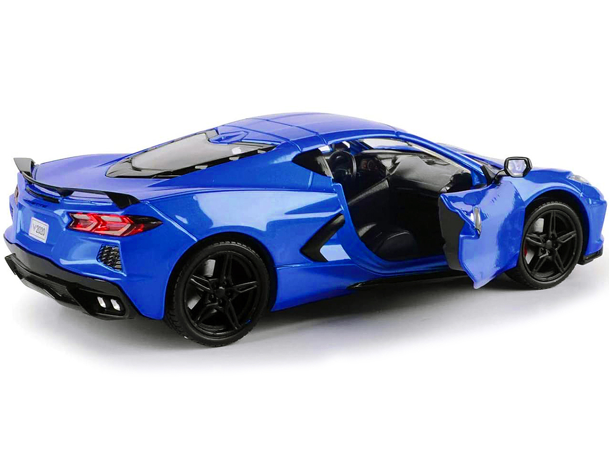 2020 Chevrolet Corvette C8 Stingray Blue Metallic "Timeless Legends" 1/24 Diecast Model Car by Motormax