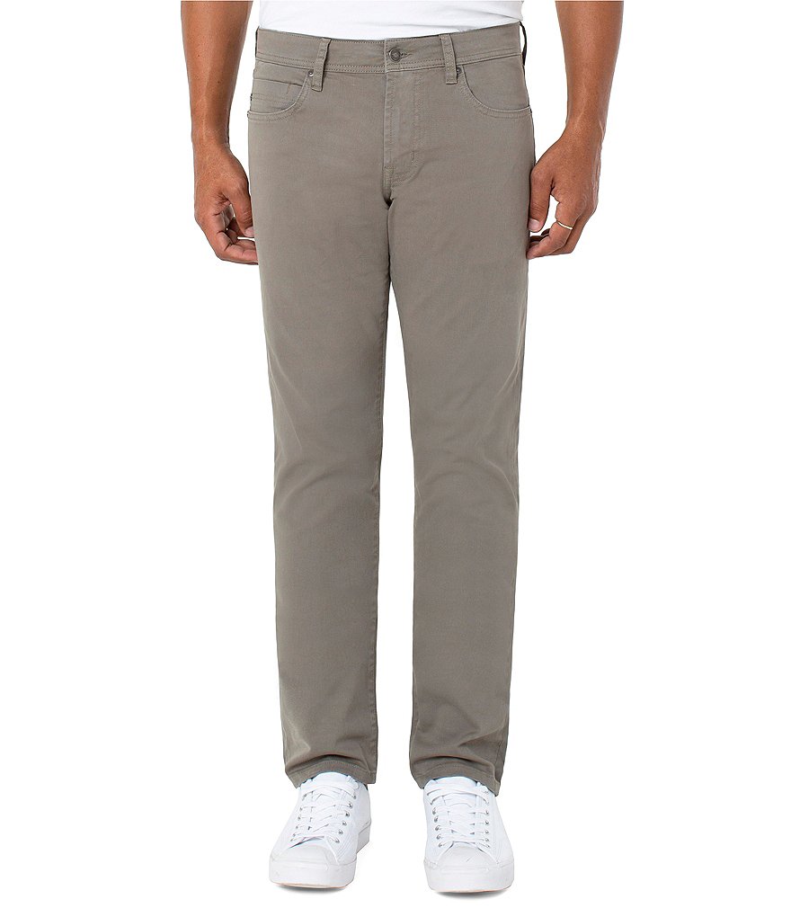 Liverpool Los Angeles Kingston Modern Slim-Straight Twill Pants