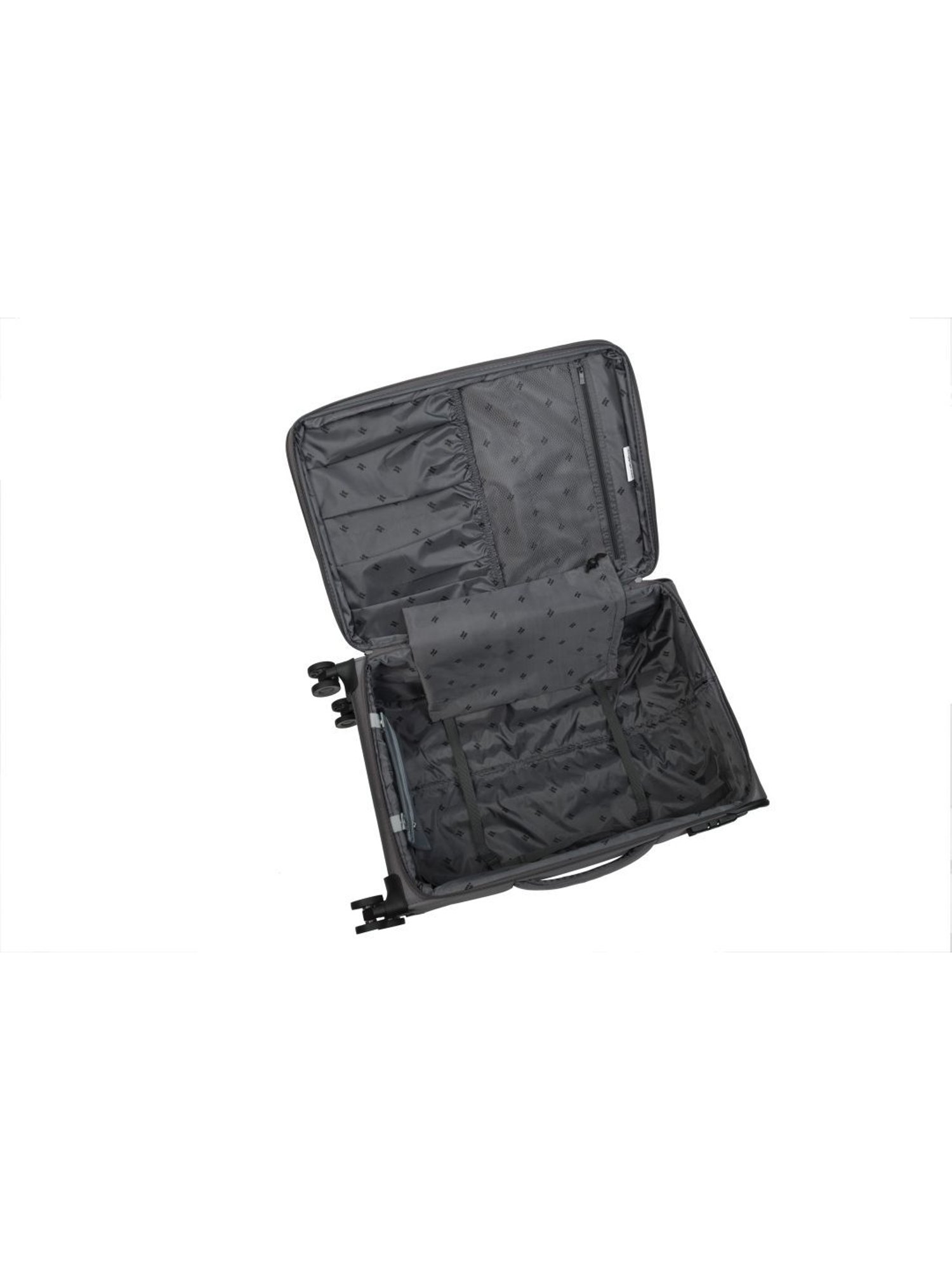 it luggage Precursor Grey Medium-24 inches Expandable Soft Case Luggage Trolley with TSA Lock