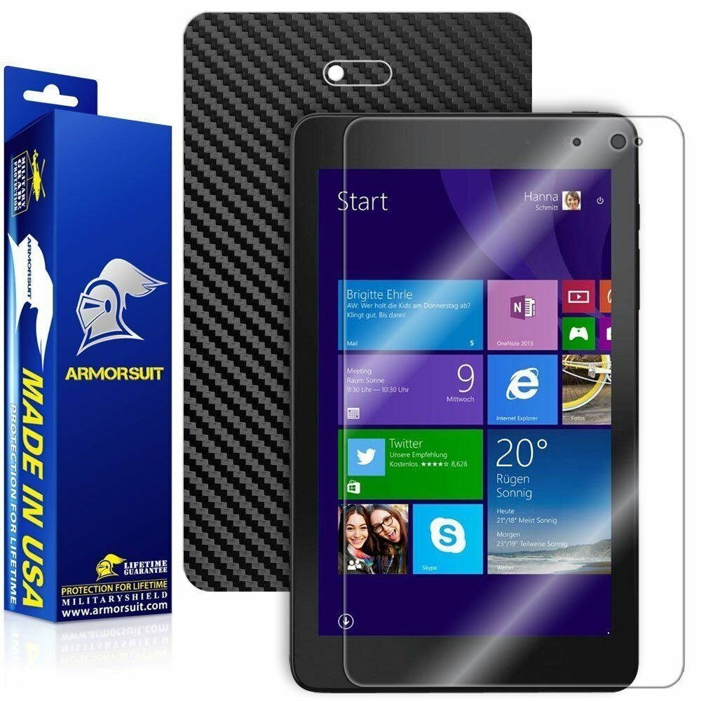 ArmorSuit MilitaryShield Dell Venue 8 Pro 3000 Series 2014 Screen + Black Carbon