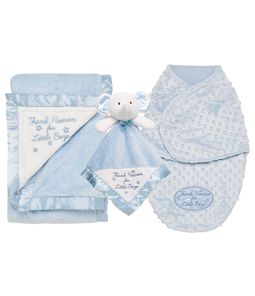 Little Me Baby Boys Thank Heaven For Little Boys Blanket