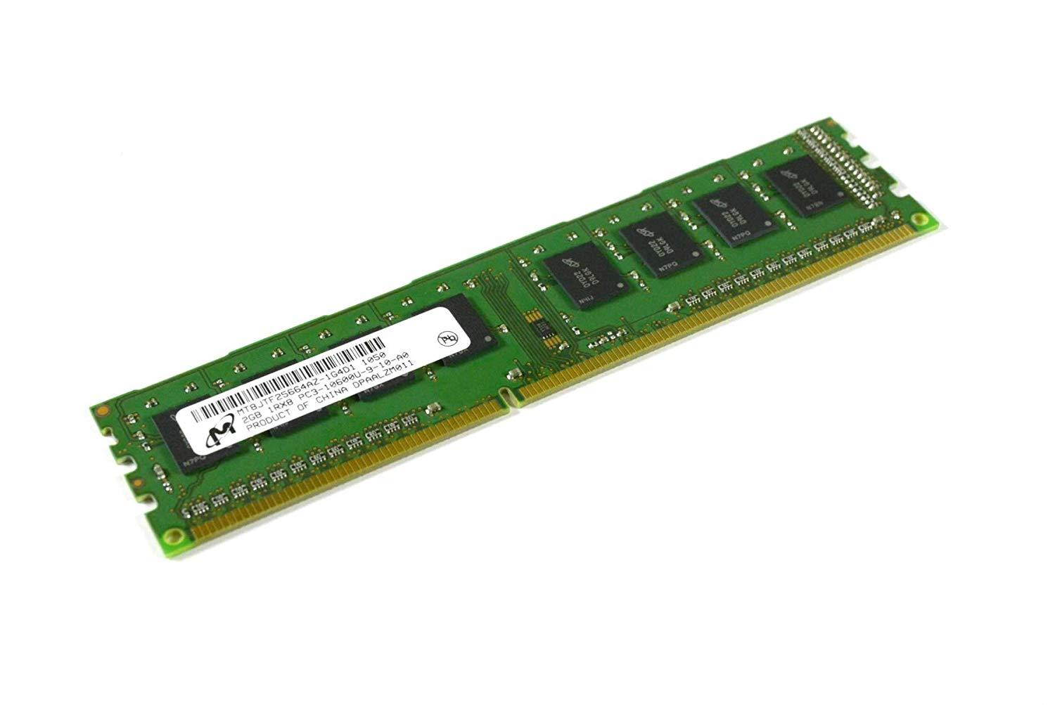 MICRON MT8JTF25664AZ-1G4D1 2GB DESKTOP DIMM DDR3 PC10600(1333) UNBUF 1.5v 1RX8 240P 256MX64 256mX8 C