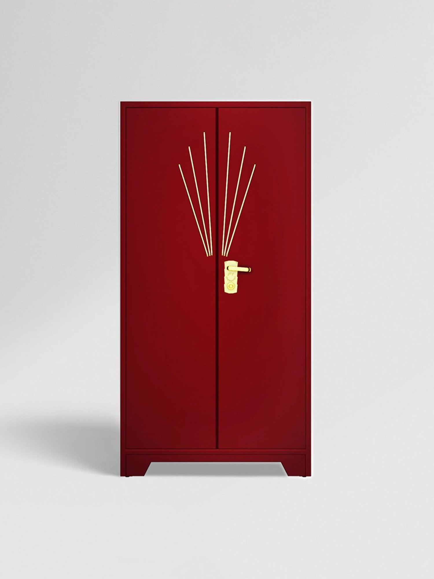 Godrej Interio Centurion 2-Door Steel Almirah, Burgundy (1-Year Warranty, 1 Locker)