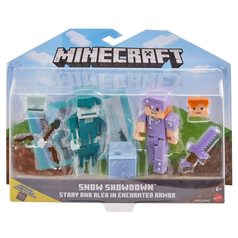 Minecraft Snow Showdown Stray and Alex Figures 2pk