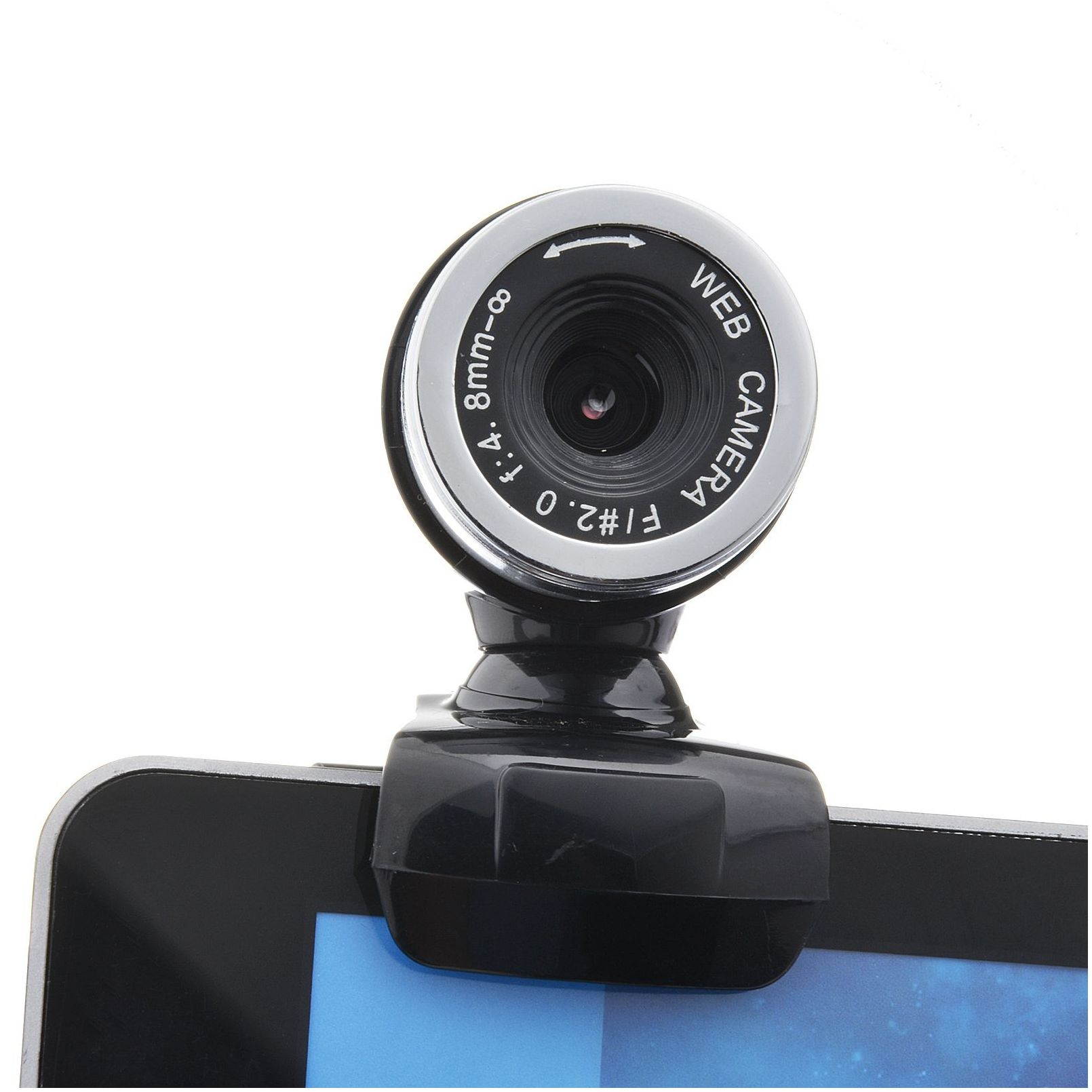 USB Web Camera, HD Webcam with Microphone for PC Computers Laptops, USB Clip-On Web Cam 360 Degree Rotatable for Notebook Laptop