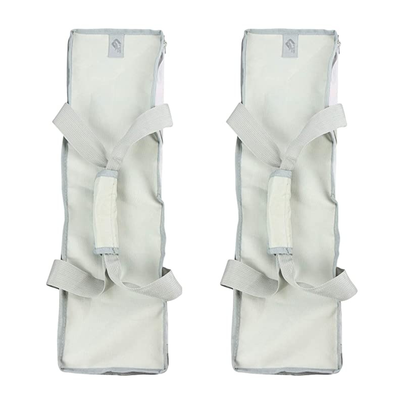 Co Premium DVD BluRay Storage Bags Portable DVD Media Case Holder For Movies Video Games Blue Ray Entertainment Library Visible Plastic Zipper Case Organizer Set of 2 Gray