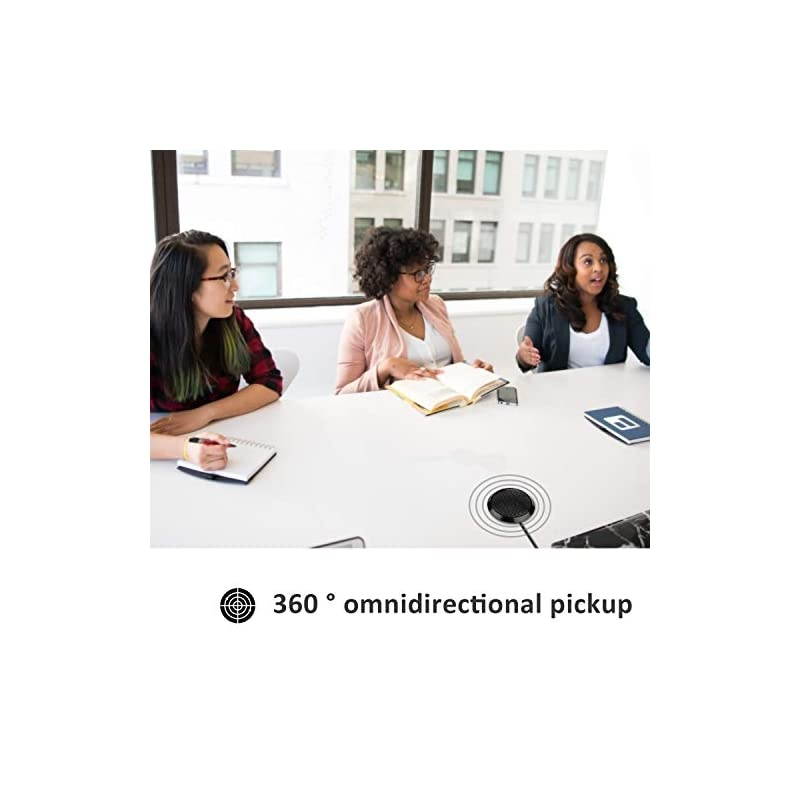 Computer Microphone, 3.5mm Microphone 360&deg; Omnidirectional Bluetooth Speaker with Microphone for Meeting Chatting Video Conferencing Recording Sound