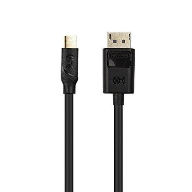 Cable Matters Mini DisplayPort to DisplayPort Cable (DisplayPort to Mini DisplayPort 1.4 Cable) with 8K 60Hz Video Resolution and HDR in Black 6 Feet - Thunderbolt and Thunderbolt 2 Port Compatible