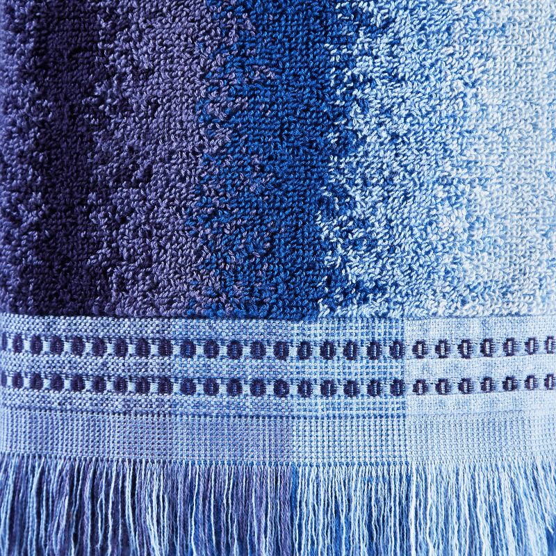 2pc Eckhart Striped Hand Towel Set Blue - SKL Home