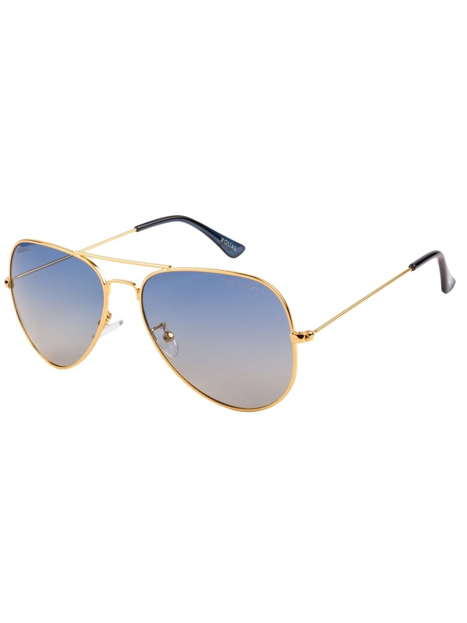 Equal Blue Aviator Unisex Sunglasses