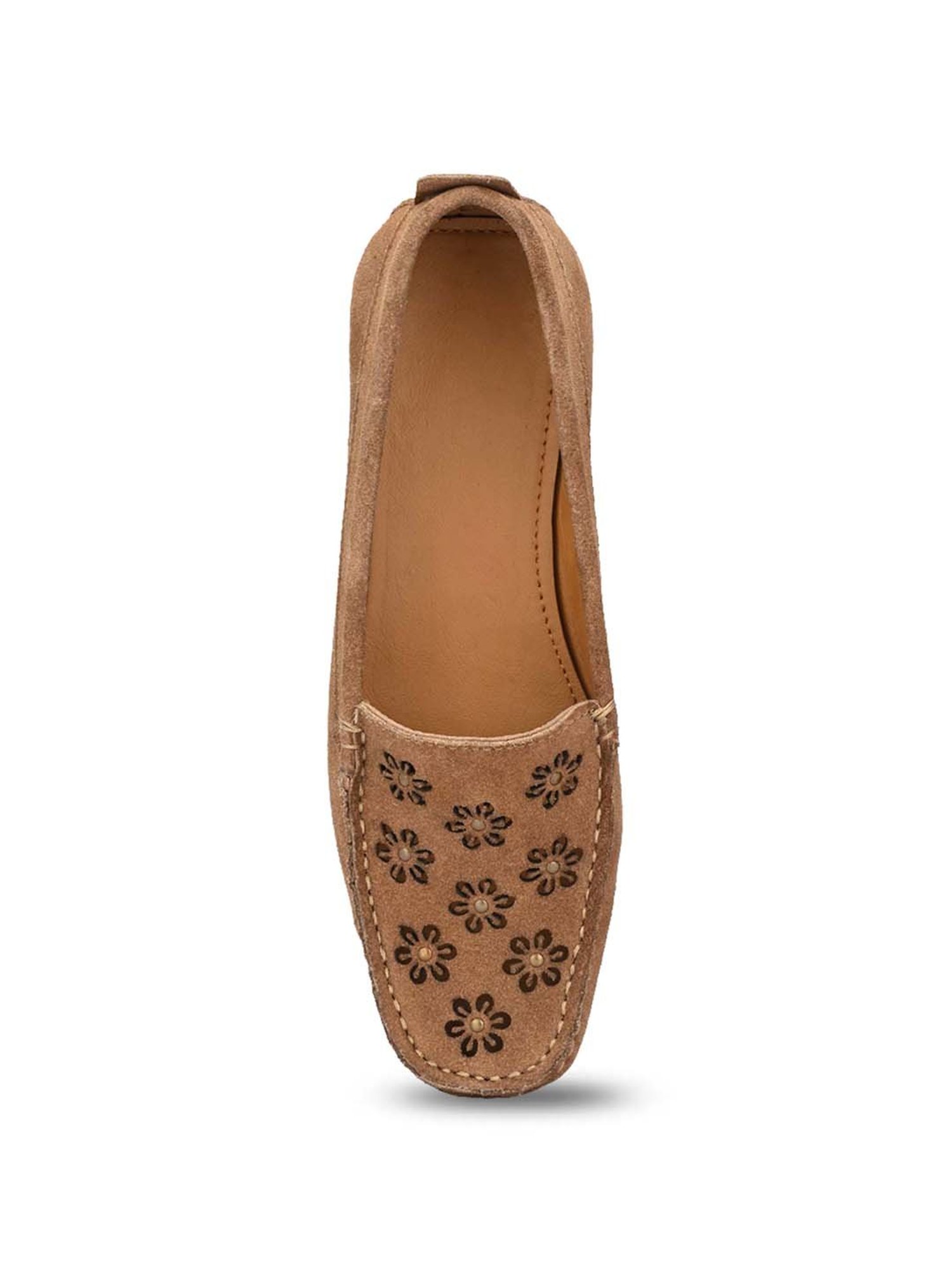 Carlo Romano Women's Tan Casual Loafers