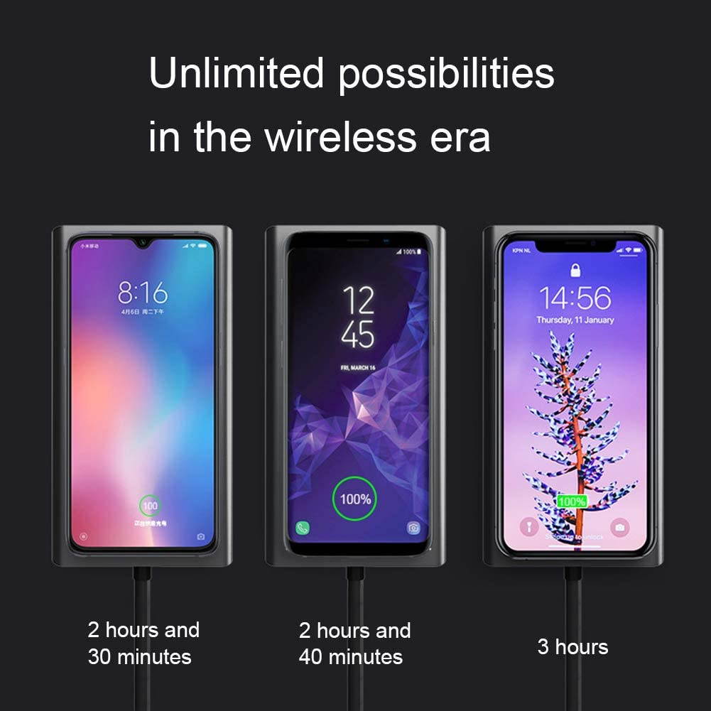 Direct Aluminum Alloy USB Type C to USB3.0 VGA RJ45, 10W Wireless Charger Hub Adapter for Laptop Notebook Smartphones