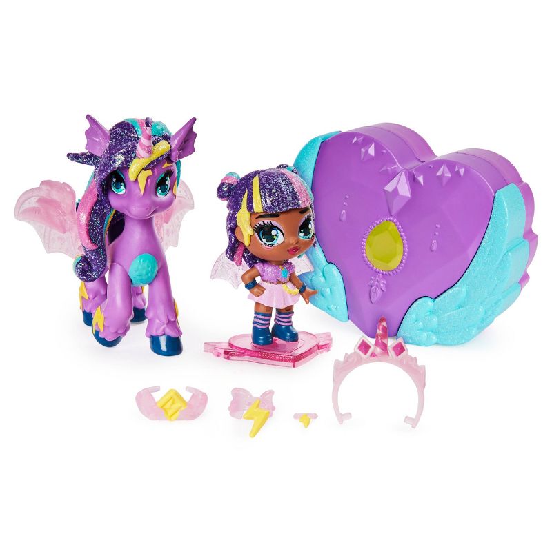 Hatchimals Pixies Riders Moonlight Mia Pixie & Unicornix Glider Hatchimal Set with Mystery Feature