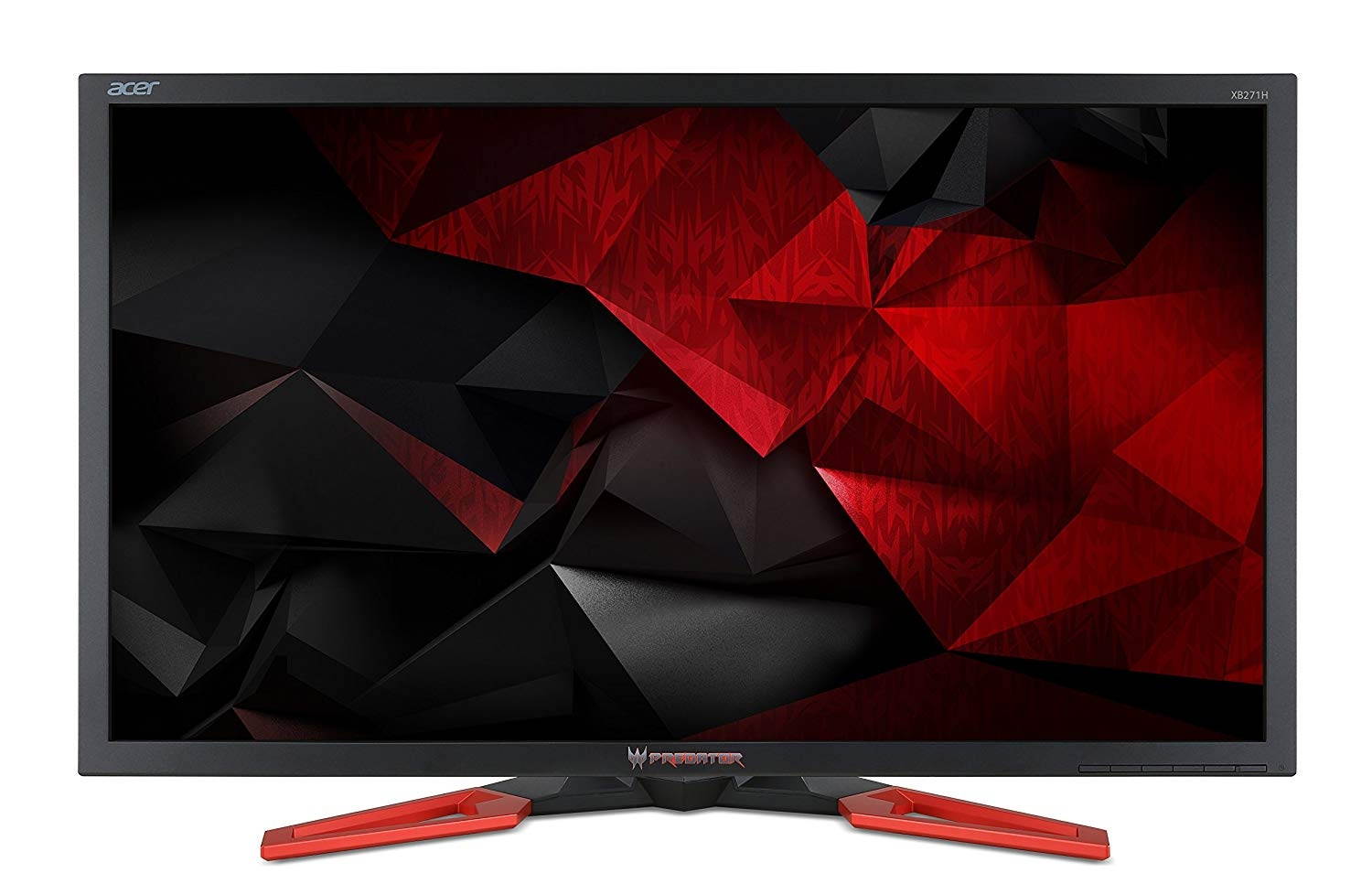 Acer Predator XB271H Abmiprzx 27" Full HD 1920x1080 144Hz 1ms HDMI DisplayPort USB Port Built-in Speakers LED Backlit Gaming Monitor