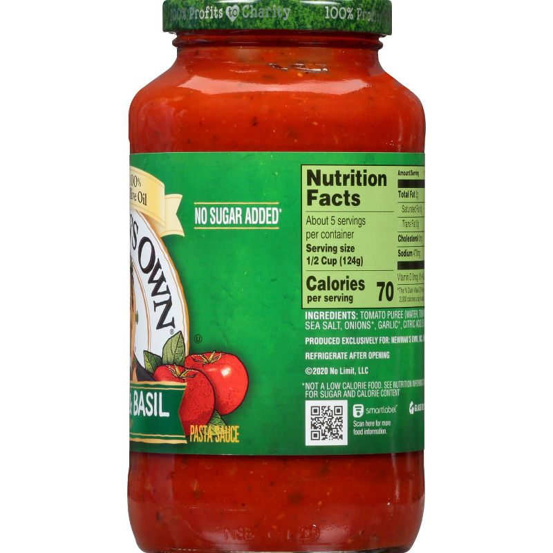 Newman's Own Tomato Basil Pasta Sauce - 24oz