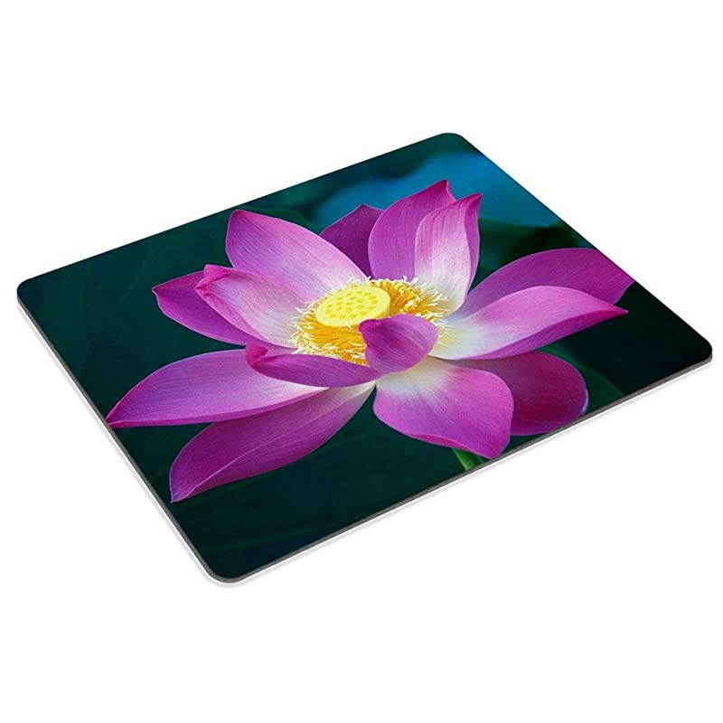 Gaming Mouse Pad CustomLotus Flower Customized Rectangle NonSlip Rubber Mousepad Office Decor Mouse Pad 95 X 79 Inch 240mmX200mmX3mm