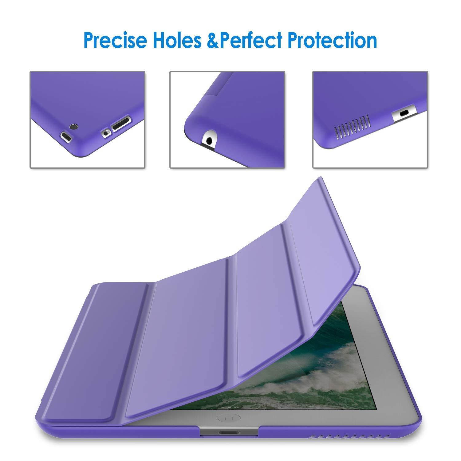 JETech Case for Apple iPad 2 3 4 (Old Model) Smart Cover with Auto Sleep/Wake (Purple)