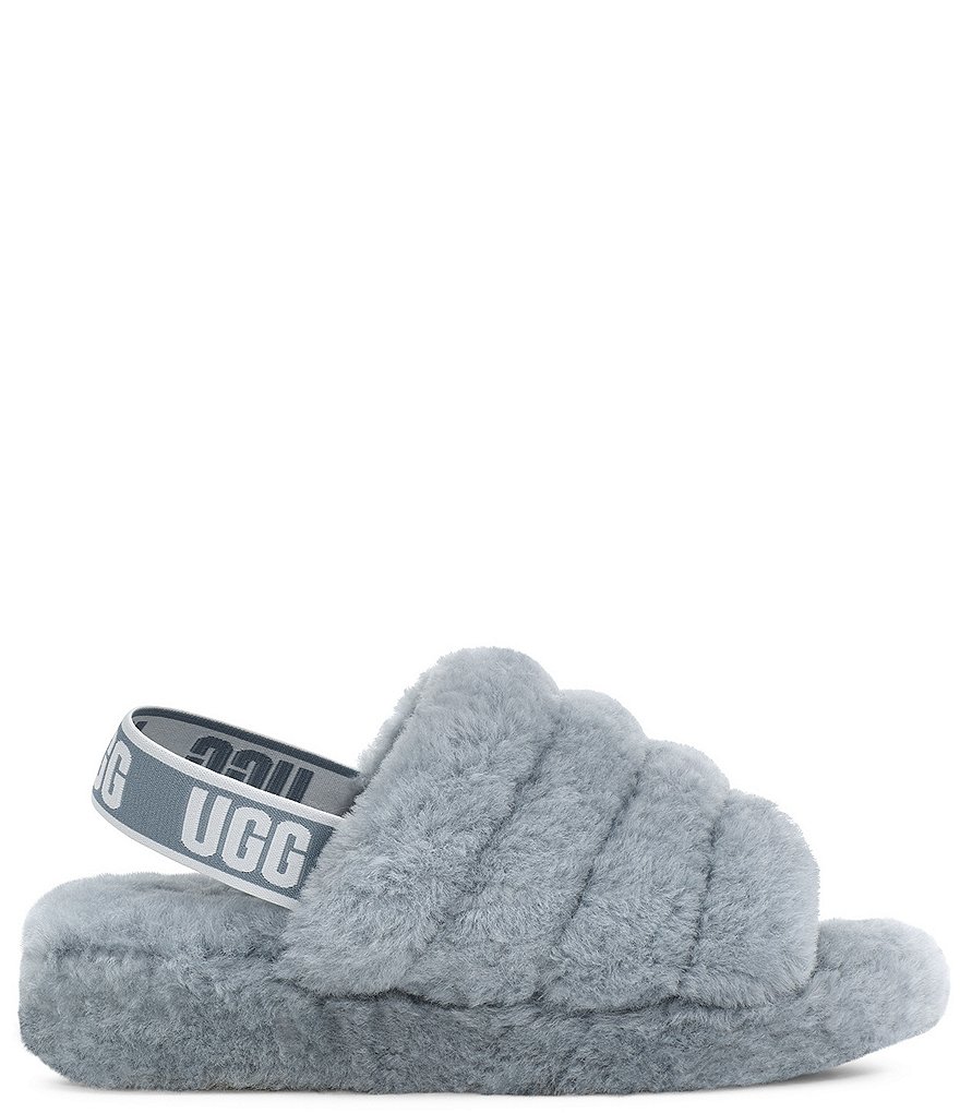 UGG&reg; Logo Fluff Yeah Fur Slides