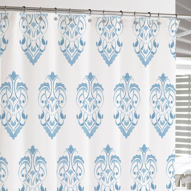 72"x72" Crest Shower Curtain Blue - Cassadecor