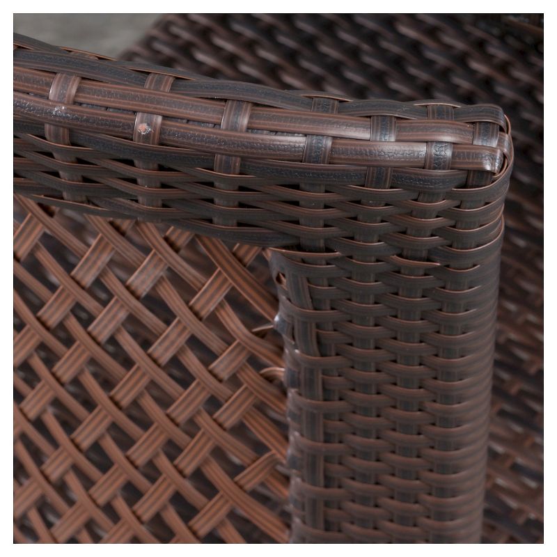 Neal 3-Piece Wicker Patio Bistro Set - Brown - Christopher Knight Home