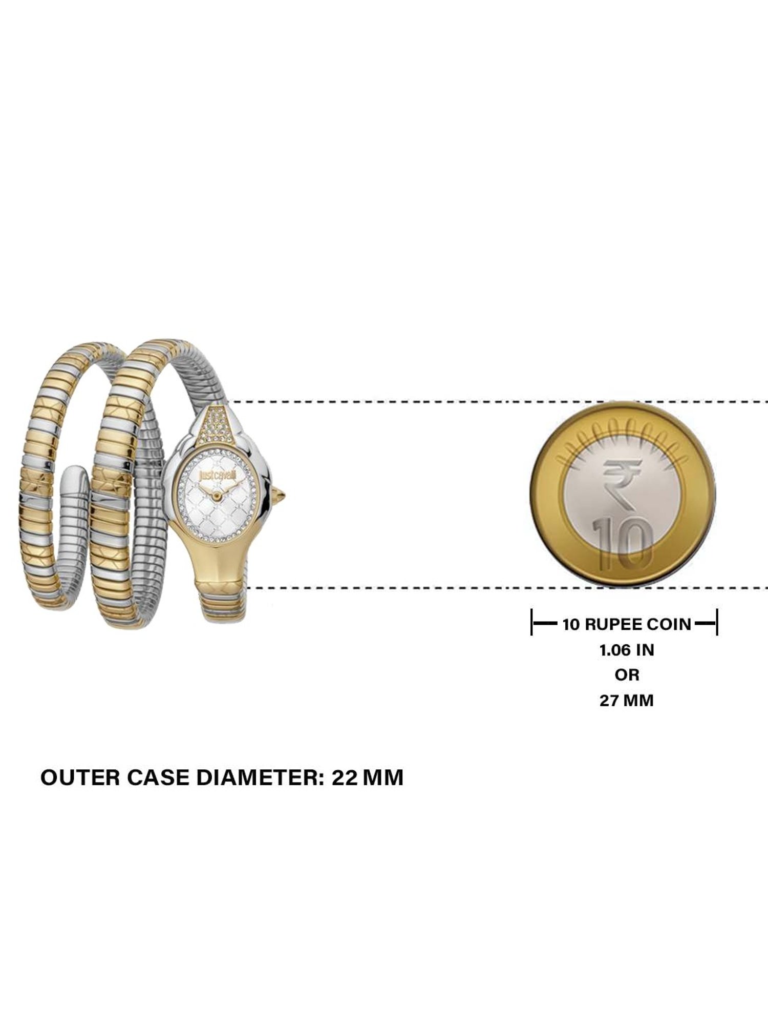 Just Cavalli JC1L189M0075 Snake Analog Watch for Women