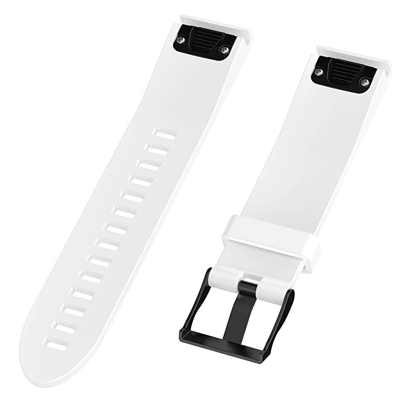 Band for Garmin Fenix 5S Fenix 6S Soft Silicone Replacement Watch Band Strap for Garmin Fenix 5SFenix 5S PlusFenix 6SFenix 6S Pro Smart Watch Fit 531 inches846 inches