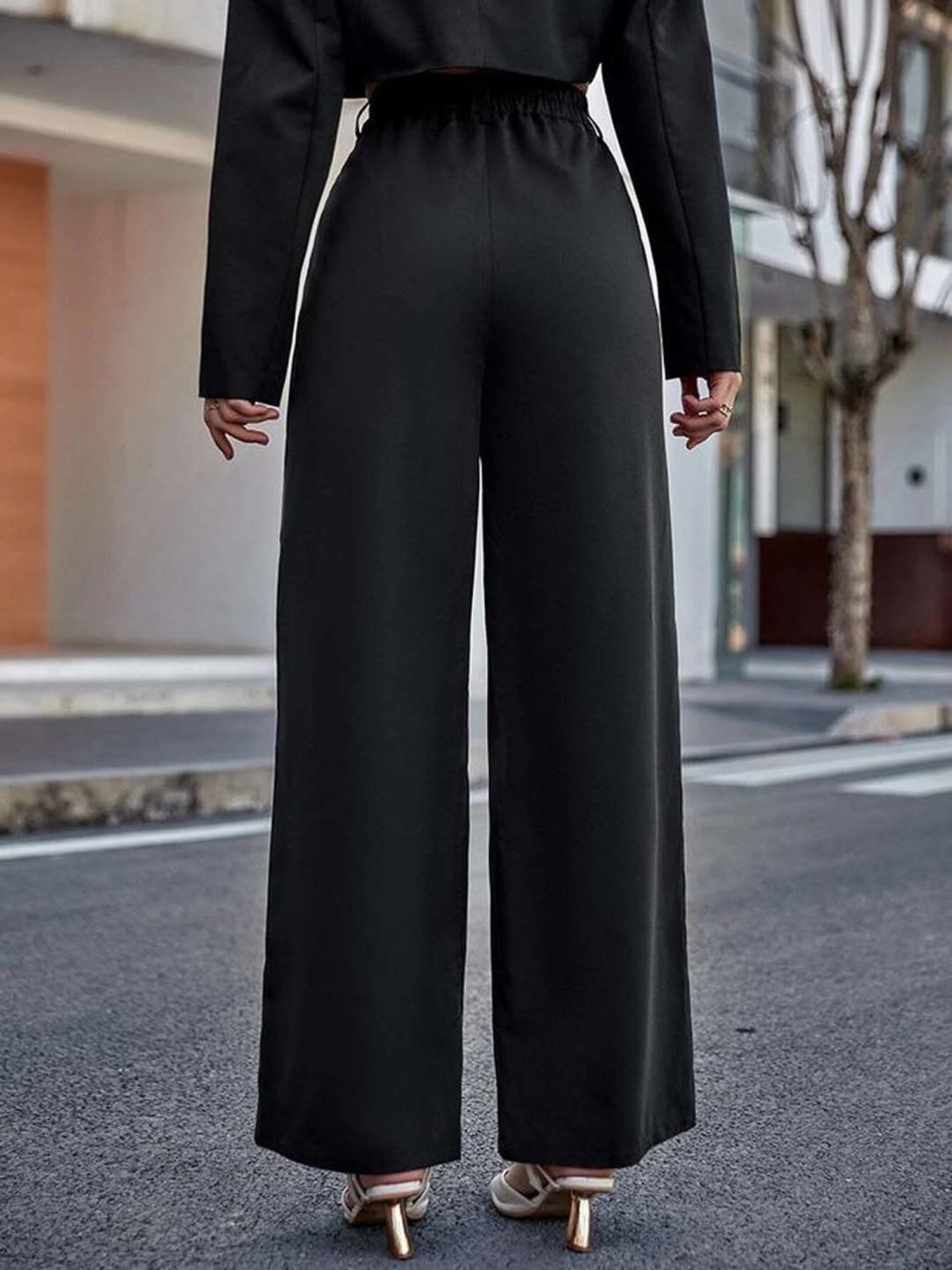 Broadstar Black High Rise Pants