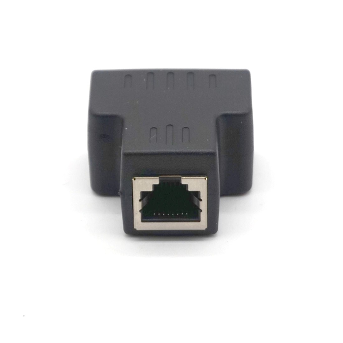 Plugadget 1 To 2 Ways LAN Ethernet Network Cable RJ45 Female Splitter Connector Adapter Splitter Extender Plug Adapter Connector