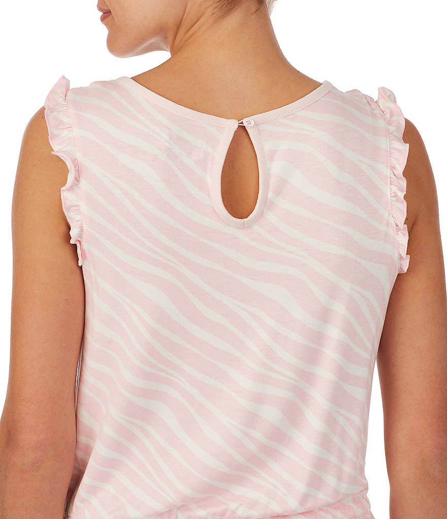 kate spade new york Animal Printed Knit Sleep Romper