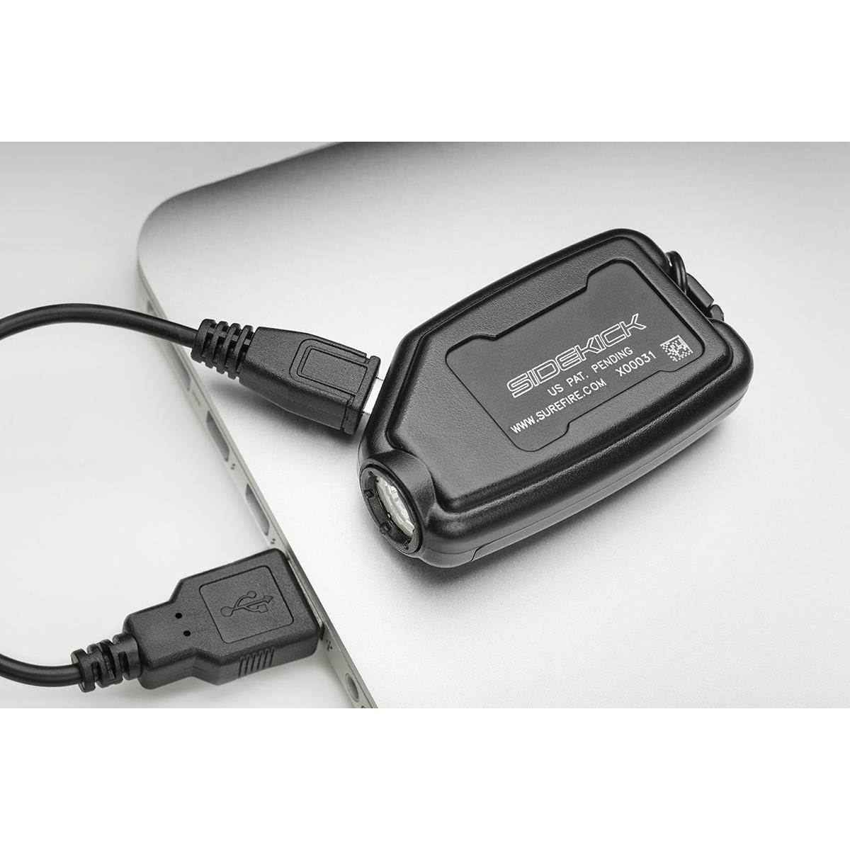 SureFire Sidekick 300-Lumen Ultra-Compact Triple-Output Keychain Light, Black