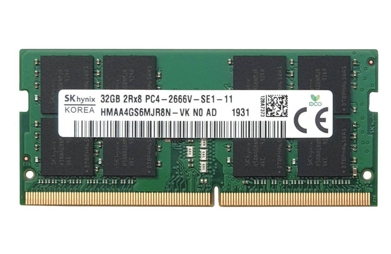 HMAA4GS6MJR8N-VK GENUINE HYNIX LAPTOP MEMORY DDR4 1x32GB PC4-2666V