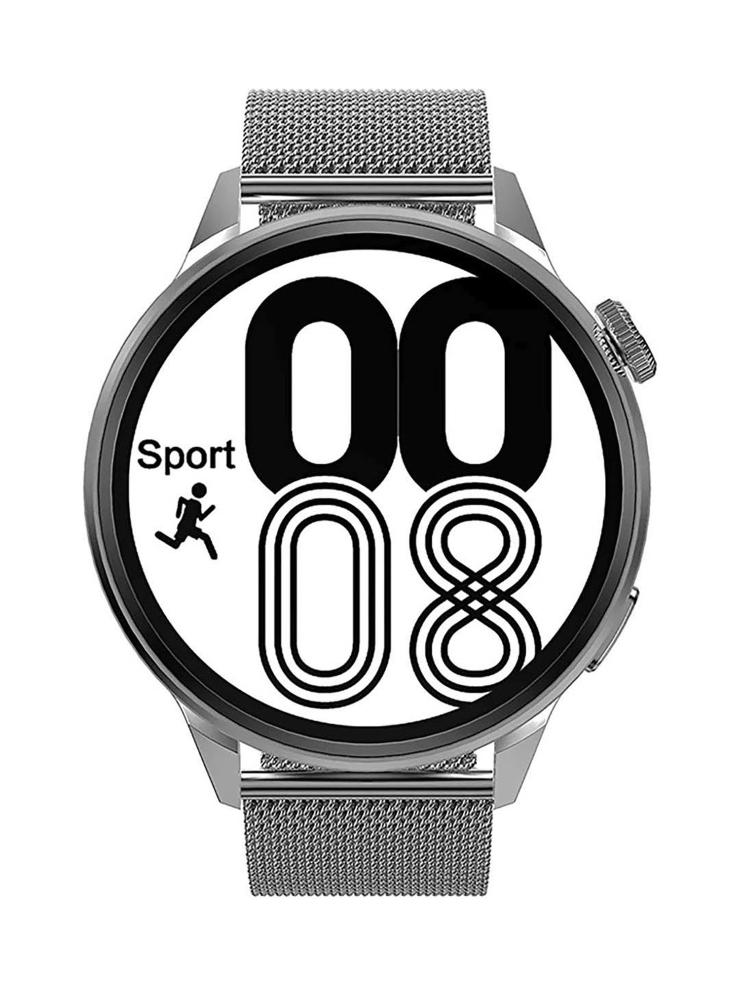 IZI Smart Plus Calling GPS NFC Smartwatch with Steel Band (Silver)