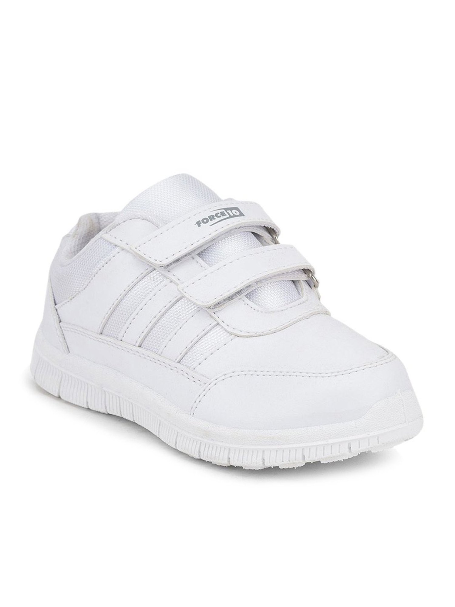 Force 10 GOLA-03 by Liberty Kids White Velcro Shoes