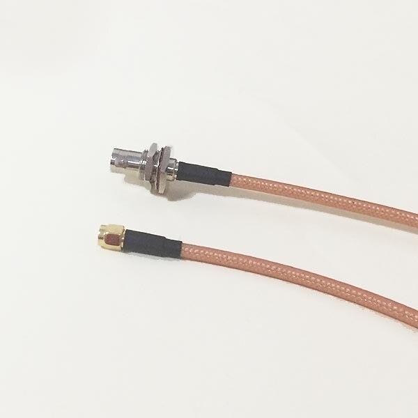 High-quality low-attenuation BNC Female Jack Connector Switch RP-SMA Male Plug Connector RG142 50CM 20" Adapter
