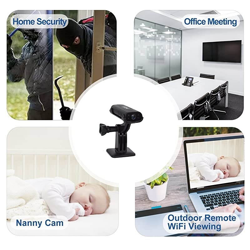 Hidden Security Cameras  Mini spy cam 1080P HD Wireless WiFi Remote View Tiny Home Surveillance Cameras Indoor Outdoor Video Recorder Smart Motion Detection