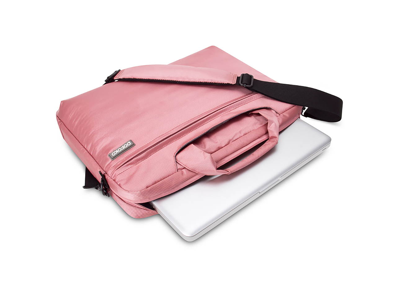 Women Laptop Bag 14" Laptop Messenger Shoulder Bag Case Briefcase for 14 - 15.4 Inch Laptop / Notebook / MacBook / Ultrabook / Chromebook Computers Pink